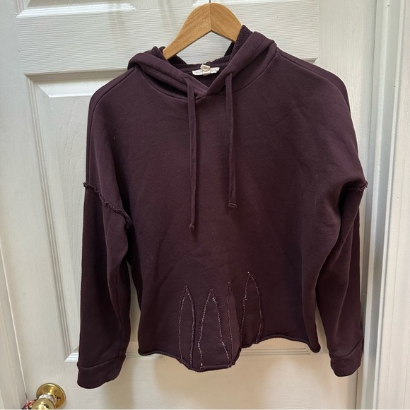 Eileen Fisher Tops - Eileen Fisher chocolate brown sweatshirt hoodie XS oversized